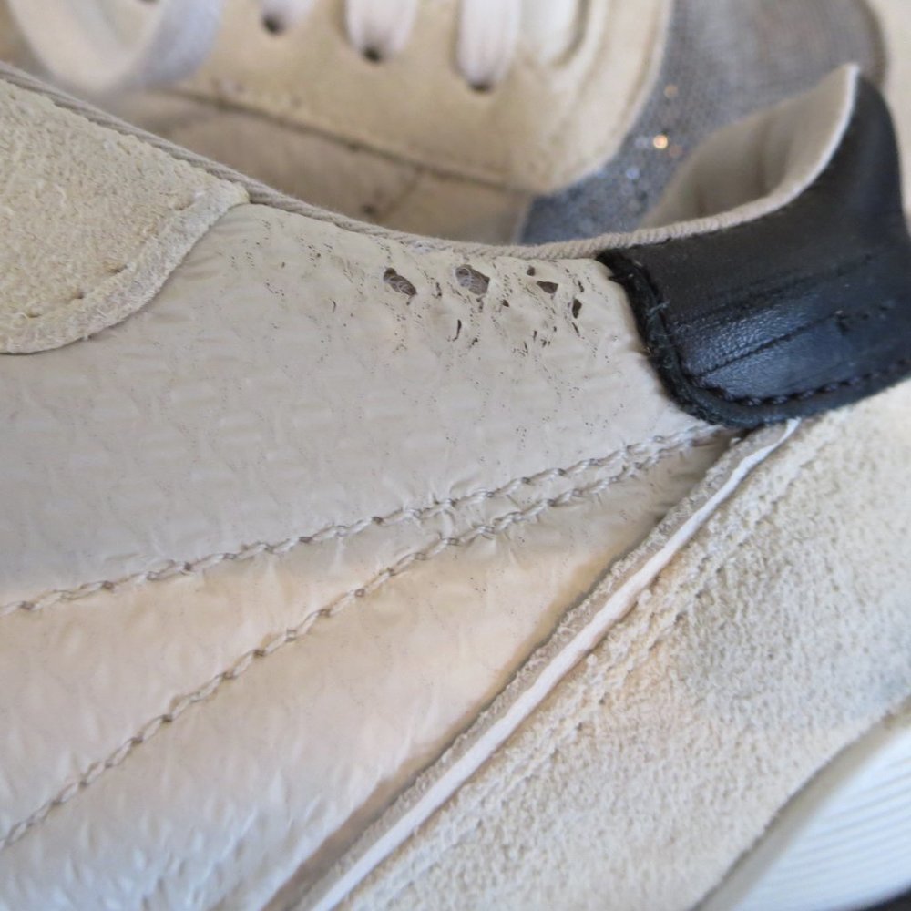 Brunello Cucinelli Monili Beaded Detail Leather Runners Sneakers EUR 37 / US 6.5 - Picture 9 of 12